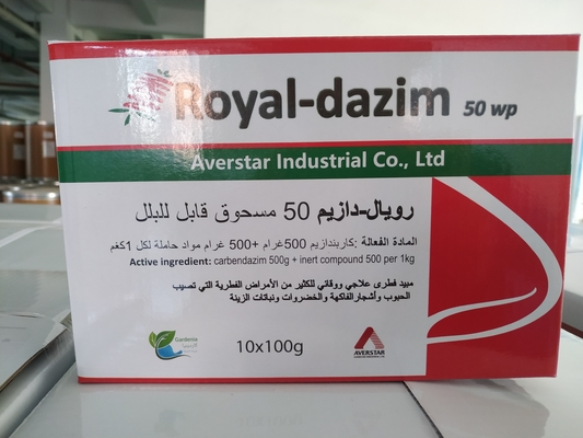 Carbendazim 500 g/l SC 98% TC 25% WP Fungicida para prevenção e controlo de doenças das culturas